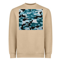 Mushroom blue camouflage glitter Heavyweight Sweatshirt - BarkalooDesign