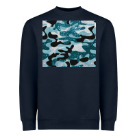 Navy blue camouflage glitter Heavyweight Sweatshirt - BarkalooDesign