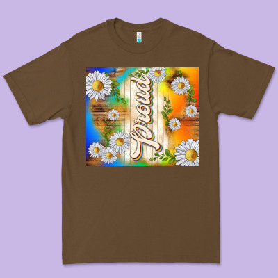 Proud With Daisies Premium Tee Designed By Tumblerdesignbyshophia