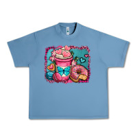 Pebble Blue valentines day coffee cup and sweets Urban Heavy Tee - OliviaCreatesArt