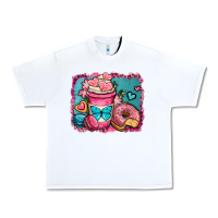 White valentines day coffee cup and sweets Urban Heavy Tee - OliviaCreatesArt