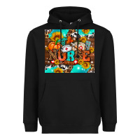 Black pumpkin nurse with sunflower Heavyweight Hoodie - AdoDesignShop