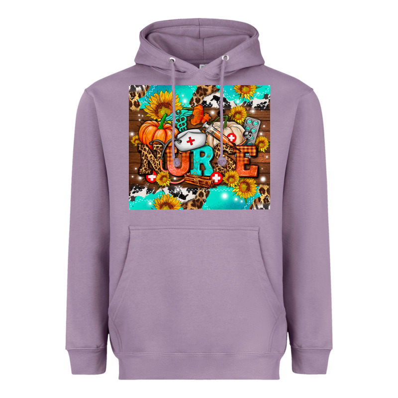 Pumpkin Nurse With Sunflower Heavyweight Hoodie by AdoDesignShop | Teevron