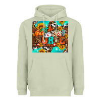 Matcha pumpkin nurse with sunflower Heavyweight Hoodie - AdoDesignShop