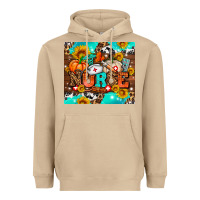 Mushroom pumpkin nurse with sunflower Heavyweight Hoodie - AdoDesignShop