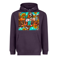 Plum pumpkin nurse with sunflower Heavyweight Hoodie - AdoDesignShop