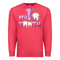 Cardinal my first tooth with teeth for girls Premium Sweatshirt - AdoDesignShop