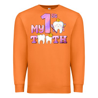 Carrot my first tooth with teeth for girls Premium Sweatshirt - AdoDesignShop