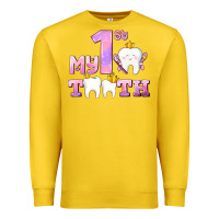 Lemon my first tooth with teeth for girls Premium Sweatshirt - AdoDesignShop
