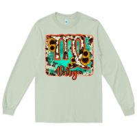 Matcha virgo turquoise cowhide Long Sleeve Tee - RanaPortraitStore