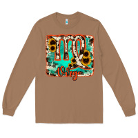 Toasted Coconut virgo turquoise cowhide Long Sleeve Tee - RanaPortraitStore