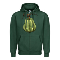 Sports Green gourd green pumpkin Zipper Hoodie - BarkalooDesign