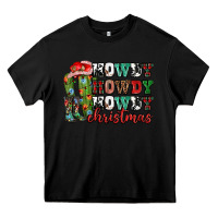Black Howdy howdy howdy Christmas Heavy Core Tee - NancyCooperArtShop