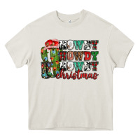 Cream Howdy howdy howdy Christmas Heavy Core Tee - NancyCooperArtShop