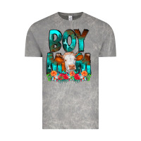 Cloud Rock Boy Mom Flowers Cow Vintage Tee - CowCowDesign