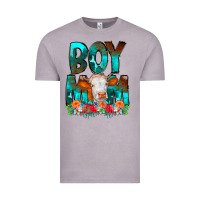 Vintage Zinc Boy Mom Flowers Cow Vintage Tee - CowCowDesign