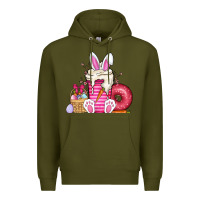 Army Green Easter day coffee Premium Hoodie - CowhideDigitalArt