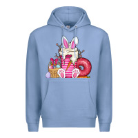 Colony Blue Easter day coffee Premium Hoodie - CowhideDigitalArt