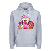 Heather Grey Easter day coffee Premium Hoodie - CowhideDigitalArt