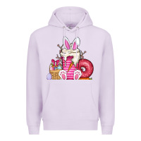 Lilac Easter day coffee Premium Hoodie - CowhideDigitalArt