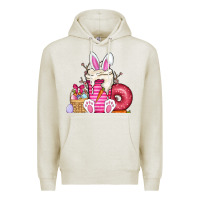 Oatmeal Heather Easter day coffee Premium Hoodie - CowhideDigitalArt