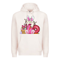 Pale Pink Easter day coffee Premium Hoodie - CowhideDigitalArt