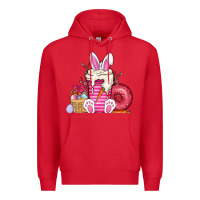 Red Easter day coffee Premium Hoodie - CowhideDigitalArt