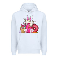 White Easter day coffee Premium Hoodie - CowhideDigitalArt