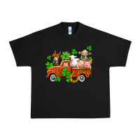 Black St. Patrick's farm animals and truck Urban Heavy Tee - OliviaCreatesArt