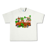 Pistachio St. Patrick's farm animals and truck Urban Heavy Tee - OliviaCreatesArt