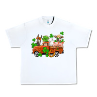 White St. Patrick's farm animals and truck Urban Heavy Tee - OliviaCreatesArt