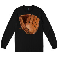 Black baseball glove Long Sleeve Tee - FaDigitalArtStudio