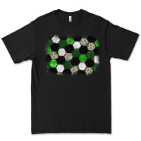 Black Soccer leopard glitter background Premium Tee - HowdyJamesFarm