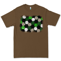 Cacao Soccer leopard glitter background Premium Tee - HowdyJamesFarm