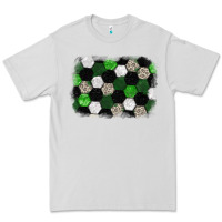 Dove Grey Soccer leopard glitter background Premium Tee - HowdyJamesFarm