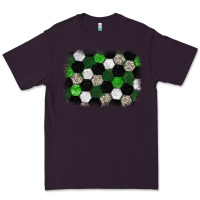 Plum Soccer leopard glitter background Premium Tee - HowdyJamesFarm
