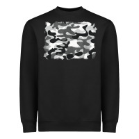 Black black and white camouflage Heavyweight Sweatshirt - BarkalooDesign
