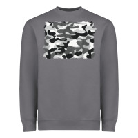 Black And White Camouflage Heavyweight Sweatshirt | Teevron