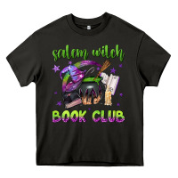 Asphalt Salem witch book club Heavy Core Tee - NancyCooperArtShop