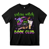 Black Salem witch book club Heavy Core Tee - NancyCooperArtShop