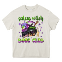 Cream Salem witch book club Heavy Core Tee - NancyCooperArtShop