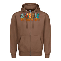 Chestnut gobble till you wobble Zipper Hoodie - BarkalooDesign
