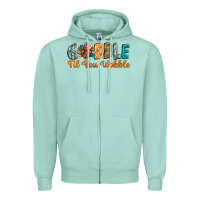 Seafoam gobble till you wobble Zipper Hoodie - BarkalooDesign