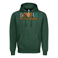 Sports Green gobble till you wobble Zipper Hoodie - BarkalooDesign