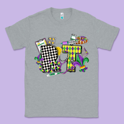 Respiratory Therapist Mardi Gras Classic Tee Designed By Cowgirlartshop