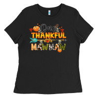 Black one thankful mawmaw Ladies Tee - CowGirlArtShop