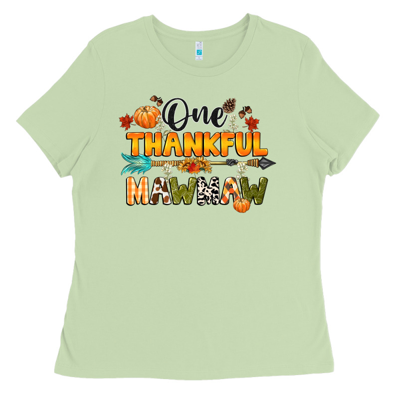 One Thankful Mawmaw Ladies Tee by CowGirlArtShop | Teevron