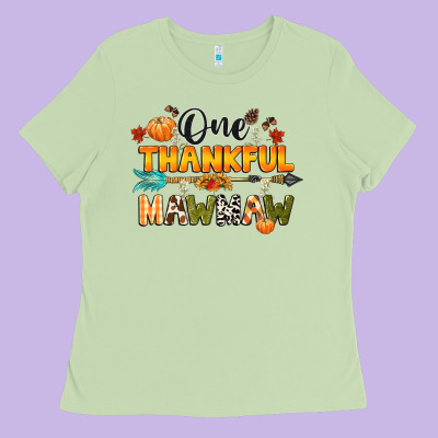One Thankful Mawmaw Ladies Tee Designed By Cowgirlartshop