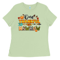 Matcha one thankful mawmaw Ladies Tee - CowGirlArtShop