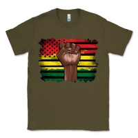 Army Green june juneteenth Classic Tee - Artiststas